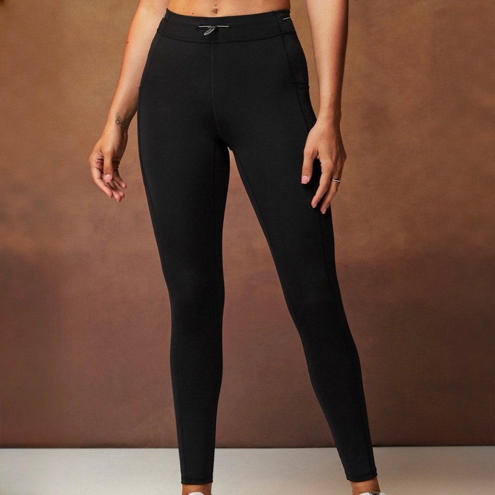 FABLETICS Black Motion365+ High-Waisted Bungee Legging Active Workout Gym Size M
